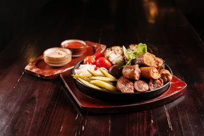 Assorted homemade sausages